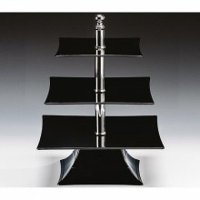 ZİCCO POLYKARBONAT TEŞHİR STANDI SİYAH 20*25*30CM H:39 CM - ZCP 632-3