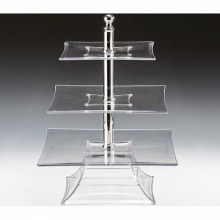 ZİCCO POLYKARBONAT TEŞHİR STANDI ŞEFFAF 20*25*30CM H:39CM - ZCP 632-1