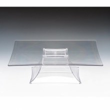 ZİCCO POLYKARBONAT TEŞHİR STANDI ŞEFFAF 35*35CM H:10,5CM - ZCP 629-1