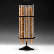 ZİCCO 8\'Lİ AKRİLİK STANDLI POLYCARBONAT DÖNER KÜLAH STANDI - ZCP 803