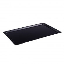 APSAL POLİKARBON SİYAH KIRILMAZ TEŞHİR TEPSİ (NO:4) 25*40 CM