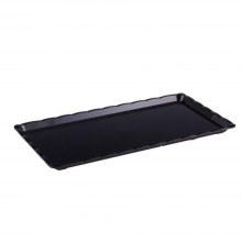 APSAL POLİKARBON SİYAH KIRILMAZ TEŞHİR TEPSİ (NO:2) 15*30 CM