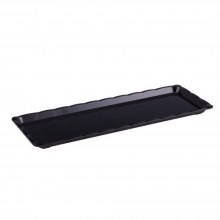APSAL POLİKARBON SİYAH KIRILMAZ TEŞHİR TEPSİ (NO.1) 10*30 CM