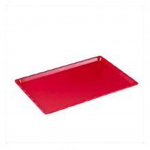 APSAL POLİKARBON KIRMIZI KIRILMAZ TEŞHİR TEPSİ (NO:3) 20*30 CM