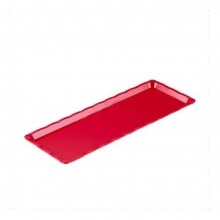 APSAL POLİKARBON KIRMIZI KIRILMAZ TEŞHİR TEPSİ (NO:1) 10*30 CM