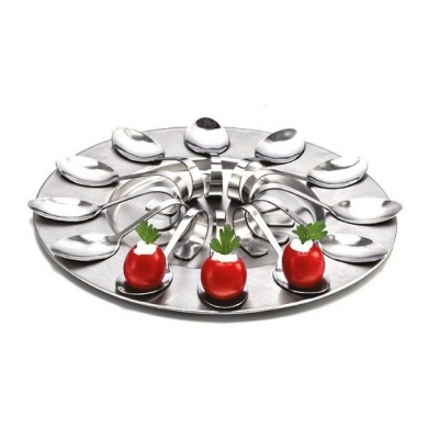 ZİCCO TEPSİLİ HAVYAR KAŞIK TAKIMI - ZKC 2798